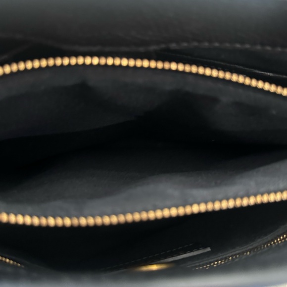 Burberry Black/Blue Leather Medium Graffiti Banner Tote - Picture 12 of 13